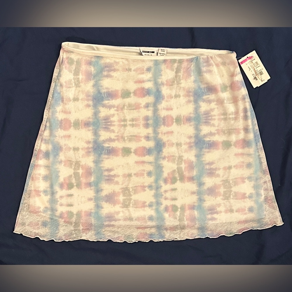 Noisy May Pastel Tie-Dye Mini Skirt